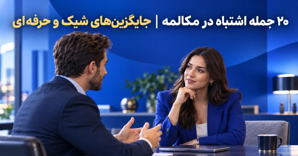 ۲۰ جمله اشتباه در مکالمه جایگزینهای شیک و حرفهای